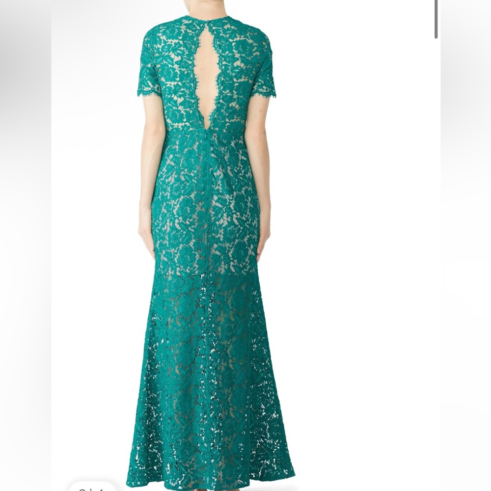 Aijek Green Star Crossed Gown Size 2 - Picture 2 of 9
